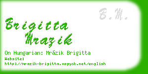 brigitta mrazik business card