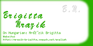 brigitta mrazik business card